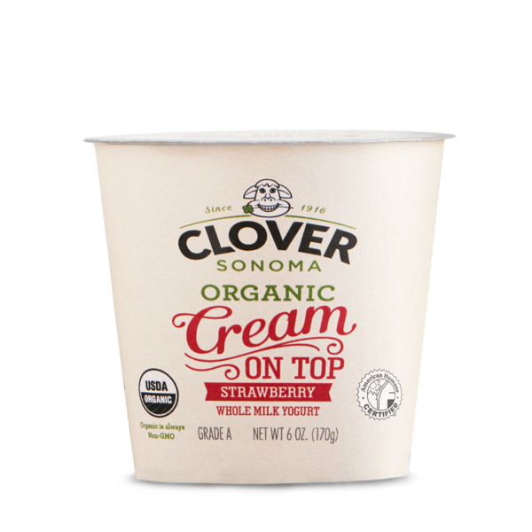 Yogurt Clover Sonoma Organic Cream on Top Strawberry Yogurt hero