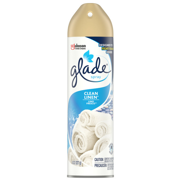 Air Fresheners & Candles Glade Room Spray Air Freshener, Clean Linen hero