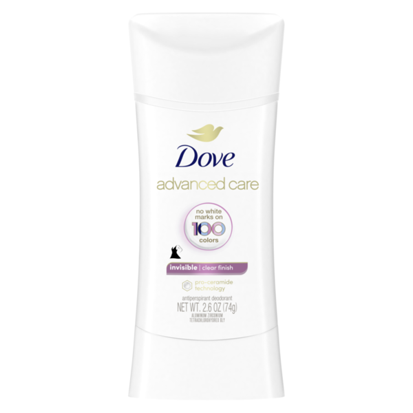 Deodorants Dove Antiperspirant Deodorant Stick Clear Finish hero