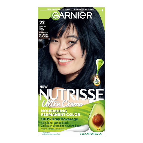 Hair Care Garnier Nourishing Hair Color Creme, 22 Intense Blue Black (Mulberry) hero