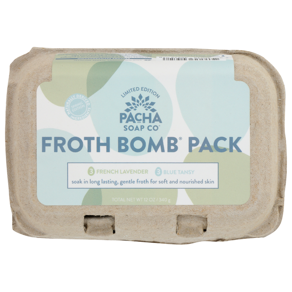 Pacha Soap Co. Froth Bomb, Eggs 6 Pack hero