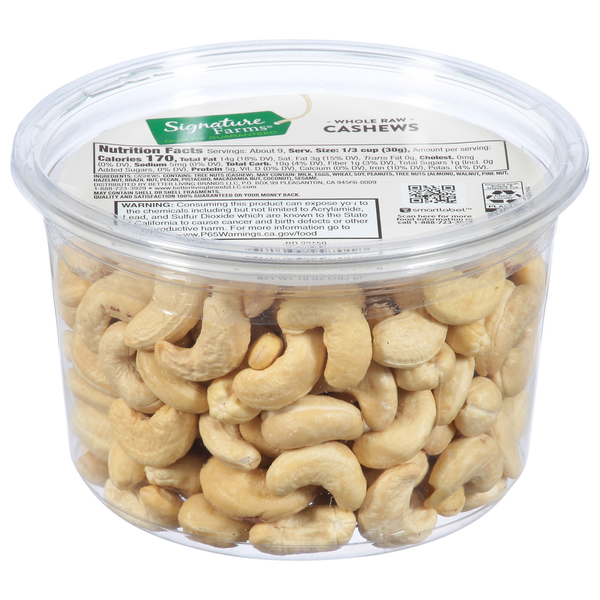 Bulk Nuts & Seeds Signature Farms Cashews, Raw, Whole hero