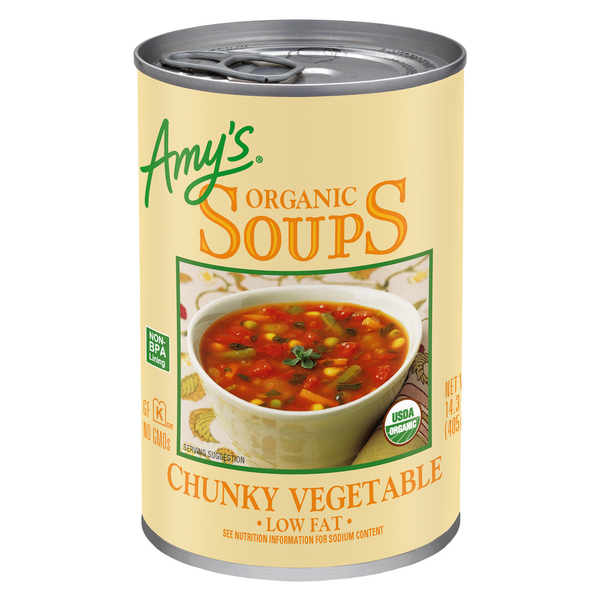 Soup, Broth & Bouillon Amy's Kitchen Chunky Vegetable Soup hero