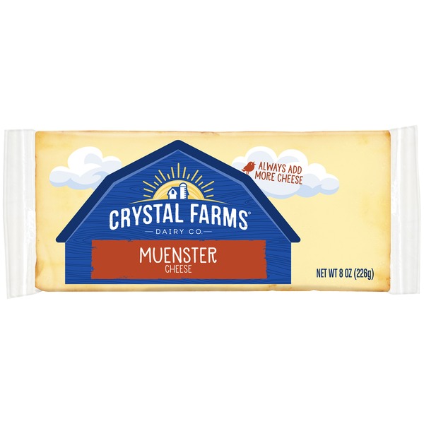 Packaged Cheese Crystal Farms Muenster Cheese hero