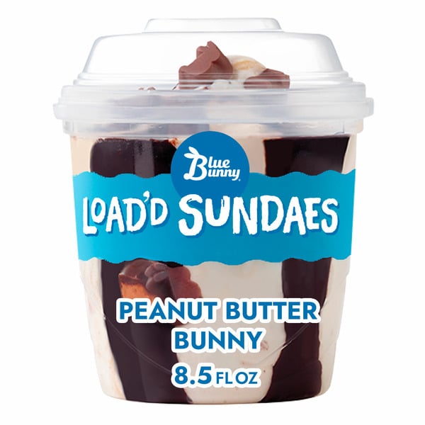 Ice Cream & Ice Blue Bunny Load'd Sundaes Peanut Butter Bunny Cup hero