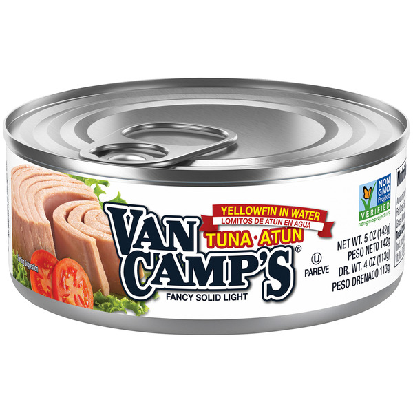 Canned Meat, Seafood & Beans Van Camp’s Tuna, Fancy Solid Light hero