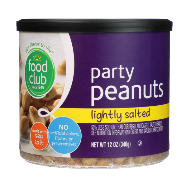 Nuts, Seeds & Dried Fruit Food Club Lightly Salted Party Peanuts hero