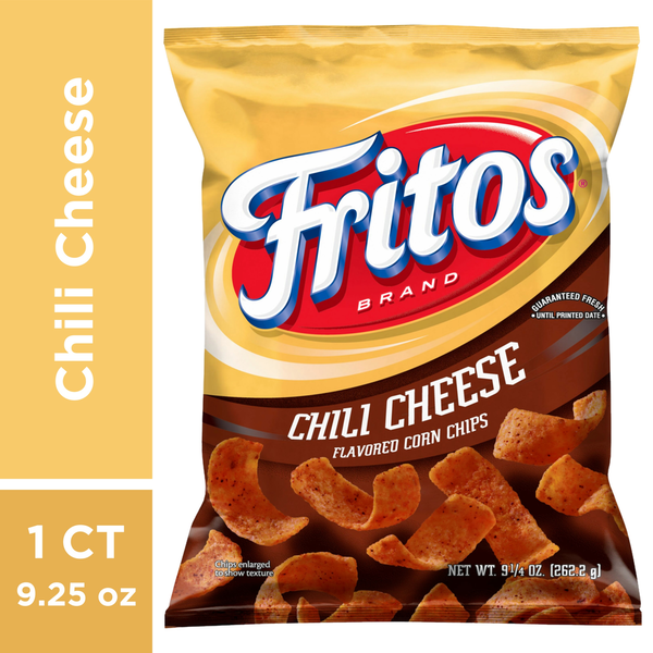 Snacks Fritos Corn Chips, Chili Cheese Flavored hero