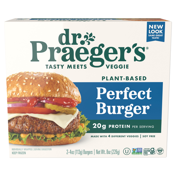 Frozen Meals Dr. Praeger's Burger, Perfect hero