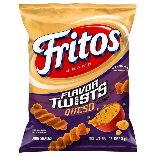 Chips & Pretzels Fritos Corn Snacks, Queso Flavored hero