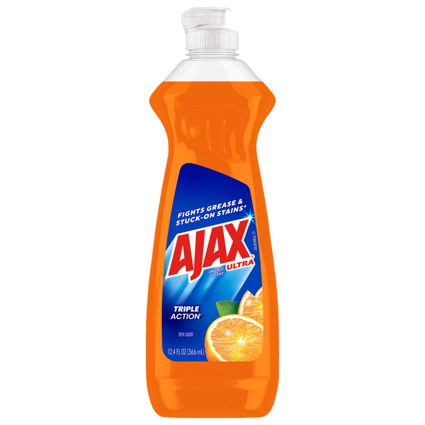 Dish Detergents Ajax Dish Liquid, Orange Scent, Triple Action hero