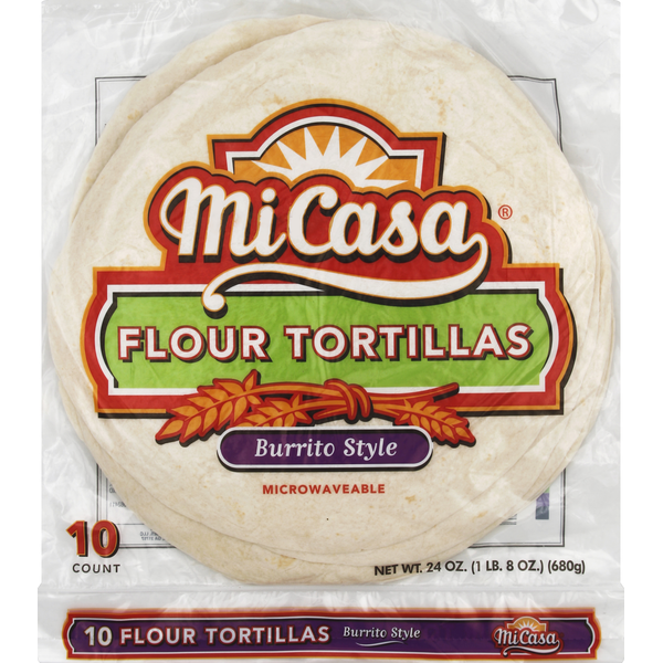 Tortillas & Flat Bread Mi Casa Burrito Style Flour Tortillas hero