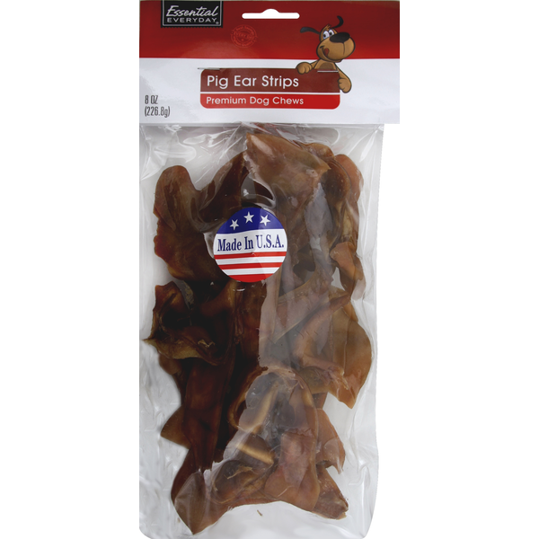 Dog Food & Care Essential Everyday Dog Chews, Premium, Pig Ear Strips hero