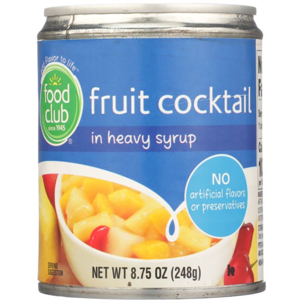 Canned Fruit & Applesauce Food Club Fruit Cocktail In Heavy Syrup hero