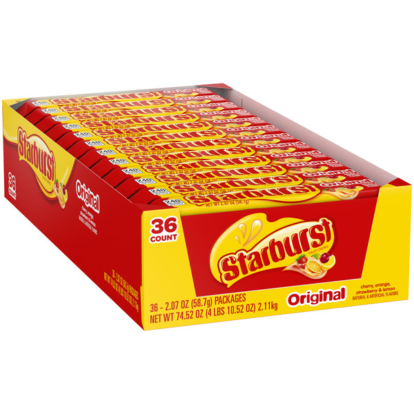 Candy & Chocolate STARBURST Original Fruit Chews Candy Singles hero