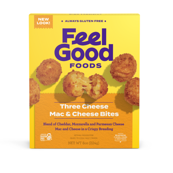 Frozen Meals Feel Good Foods Gluten-Free Mac & Cheese Bites, Three Cheese hero