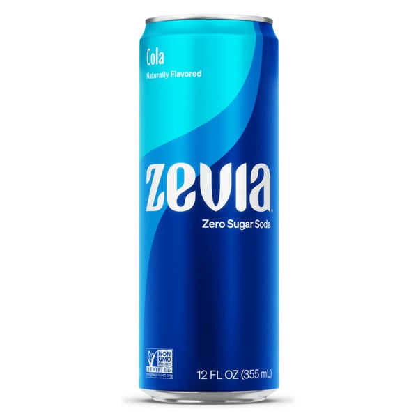 Zevia Zero Sugar Cola Soda hero