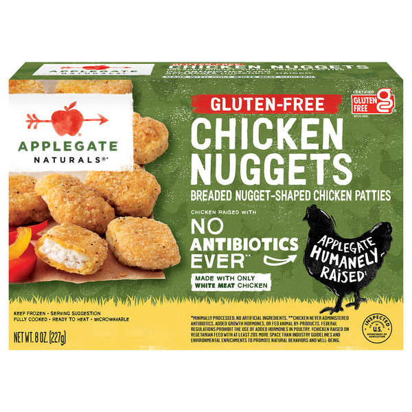 Frozen Appetizers & Sides Applegate Naturals  Natural Gluten-Free Chicken Nuggets hero