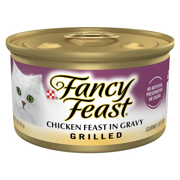 Wet Cat Food Purina Fancy Feast Grilled Wet Cat Food Chicken Feast in Wet Cat Food Gravy hero