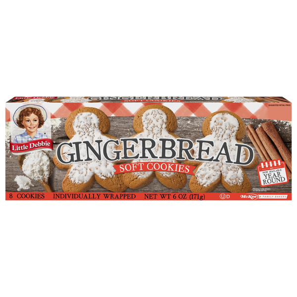 Cookies & Cakes Little Debbie Soft Cookies, Gingerbread hero