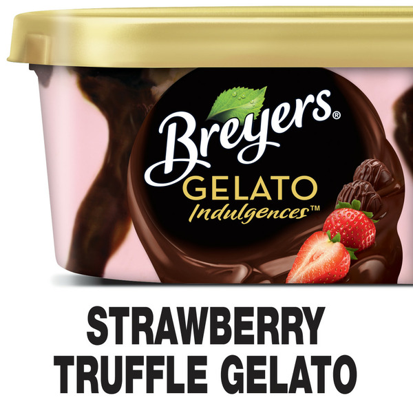 Ice Cream & Ice Breyers Gelato Indulgences Strawberry Truffle hero