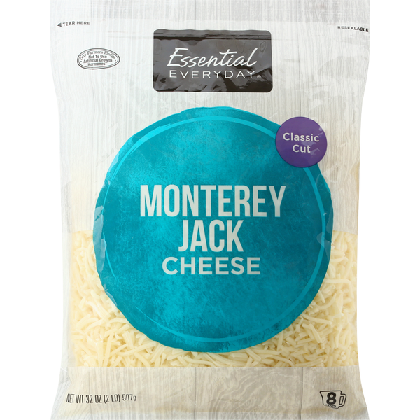 Packaged Cheese Essential Everyday Cheese, Monterey Jack, Classic Cut hero