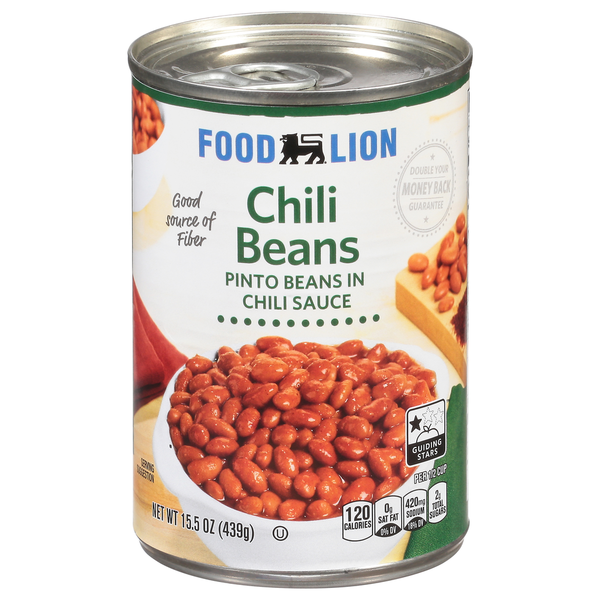 Canned Meals & Beans Food Lion Chili Beans hero