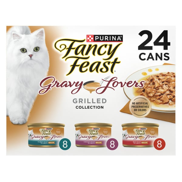 Cat Food & Care Fancy Feast Dishware Gravy Lovers Poultry and Beef Grilled Gourmet Wet Cat Food hero