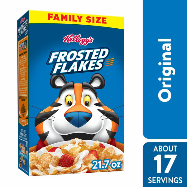 Frosted Flakes Breakfast Cereal, Kids Cereal, Family Breakfast, Original hero