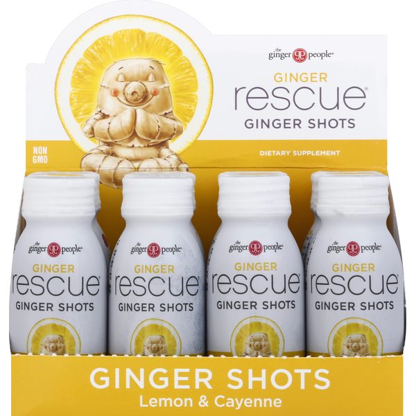 Dietary Supplements The Ginger People Ginger Shots, Lemon & Cayenne hero