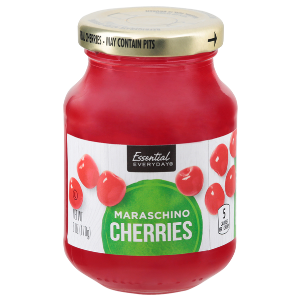 Canned Fruit & Applesauce Essential Everyday Cherries, Maraschino hero