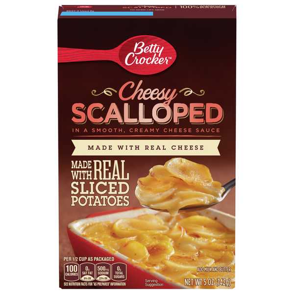 Instant Foods Betty Crocker Potatoes, Cheesy, Scalloped, Sliced hero