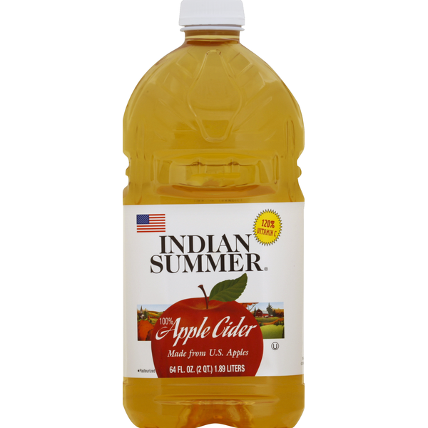 Juice & Nectar (Shelf-Stable) Indian Summer 100% Cider, Apple hero