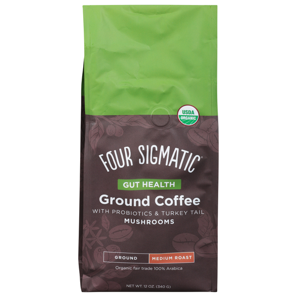 Coffee Four Sigmatic Coffee, Ground, Medium Roast, Mushrooms hero