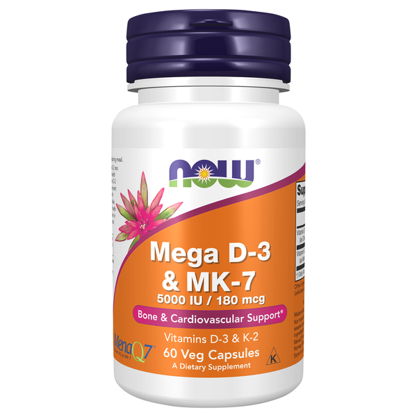 Vitamins & Supplements NOW Mega D 3 & MK 7 hero