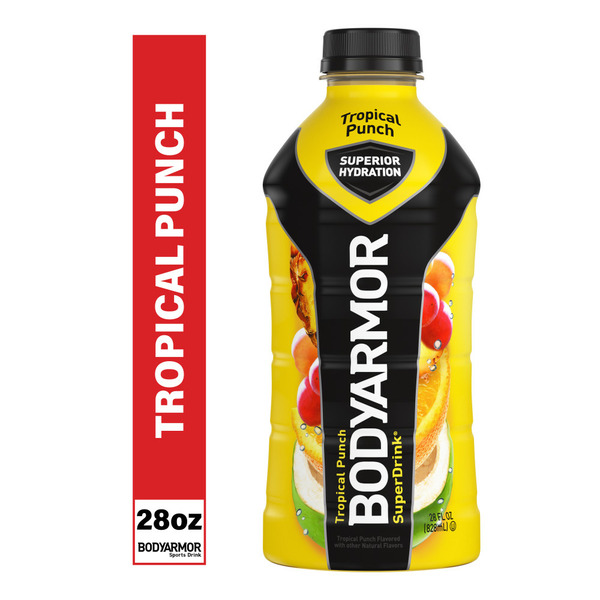 Energy & Sports Drinks BODYARMOR SuperDrink Tropical Punch Electrolyte Hydration Sports Drink hero