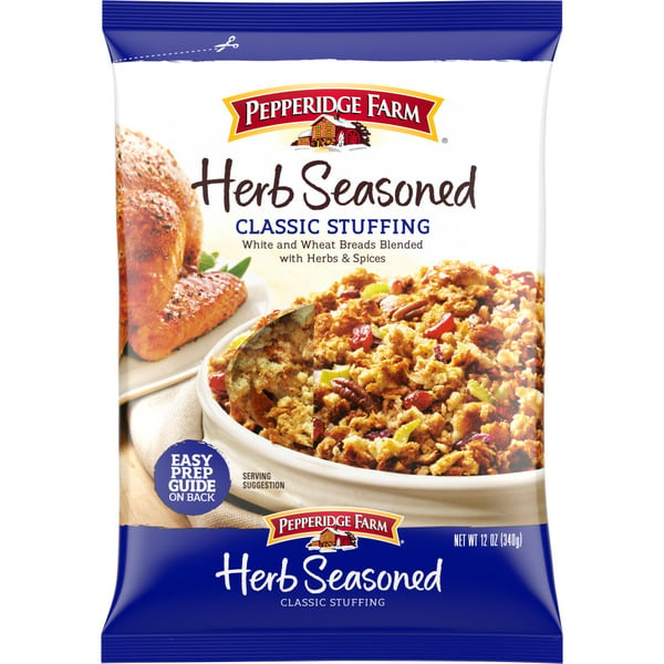 Breads Pepperidge Farm Herb Seasoned Classic Stuffing hero