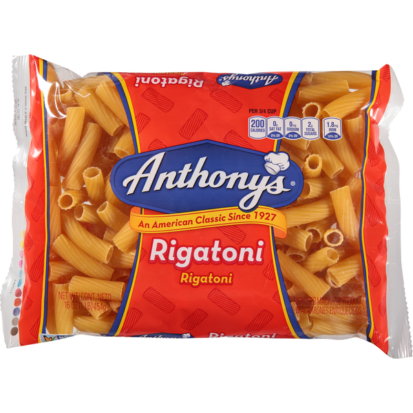 Dry Pasta Anthony's Rigatoni hero