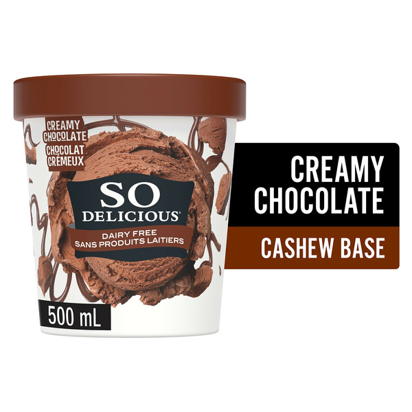 Ice Cream & Ice So Delicious Dairy Free Cashew-Based Frozen Dessert, Creamy Chocolate hero