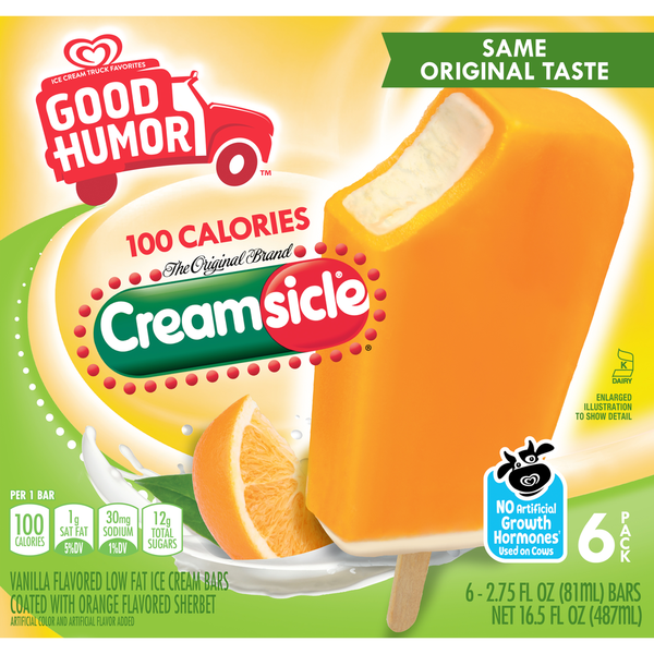 Frozen Dessert & Novelties Good Humor Ice Cream Bars Creamsicle hero