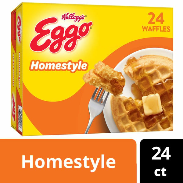 Kellogg’s Eggo Frozen Waffles, Frozen Breakfast, Breakfast Food, Homestyle hero