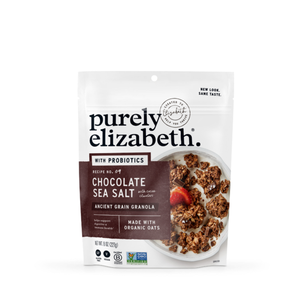 Cereal Purely Elizabeth Chocolate Sea Salt, Ancient Grain Granola, with Probiotics hero