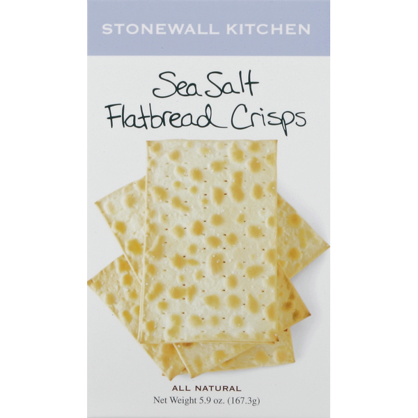 Crackers Stonewall Kitchen Flatbread Crisps, Sea Salt hero