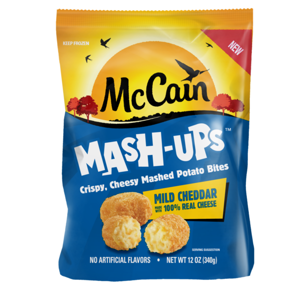 Frozen Appetizers & Sides McCain Mash-Ups, Cheddar & Bacon Mashed Potato Bites hero