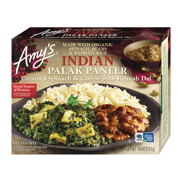 Frozen Meals Amy's Kitchen Indian Palak Paneer hero