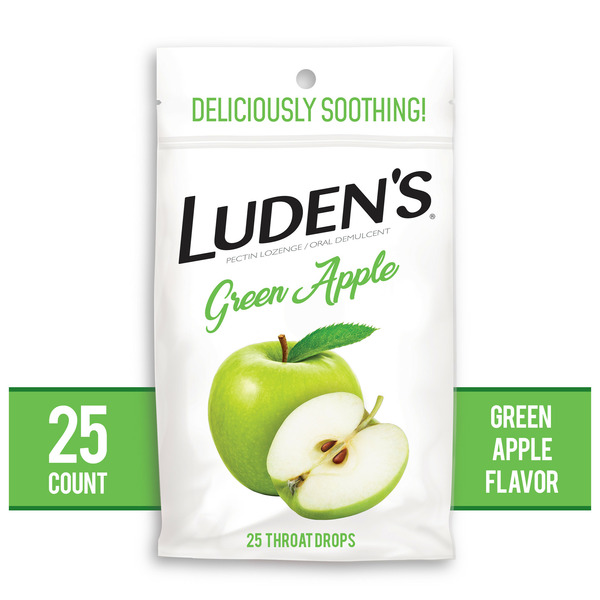 Cold, Flu & Allergy Luden's Soothing Throat Drops  Green Apple hero