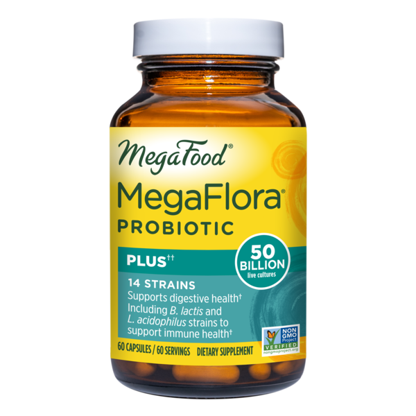 Vitamins & Supplements MegaFood MegaFlora® Probiotic Plus, 50 Billion hero