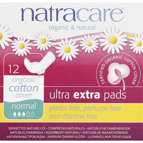 Feminine Care Natracare Pads, Ultra Extra, Normal hero