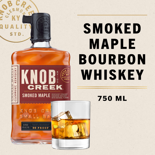 North American Whiskey Knob Creek Smoked Maple Kentucky Straight Bourbon Whiskey hero