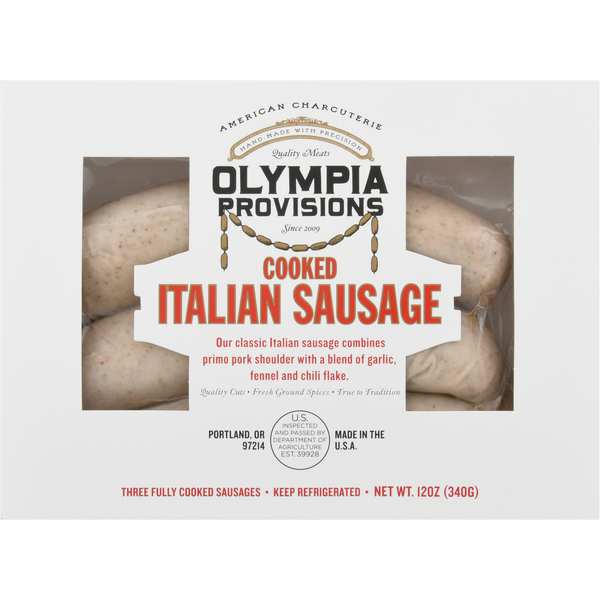 Olympia Provisions Italian Sausage, Cooked hero